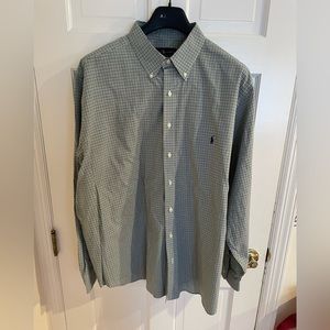 polo ralph lauren classic fit  button down up dress shirt mens size 2xb Plaid